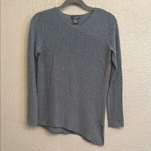 Griffen Blue Cashmere Asymmetrical Womens Sweater size S